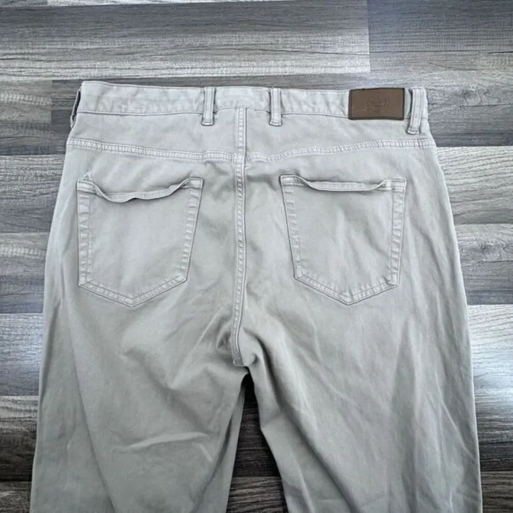 Peter Millar Ultimate Sateen 5 Pocket Pants Men's 33x26 Khaki‎ Brown Stretch - Picture 4 of 8